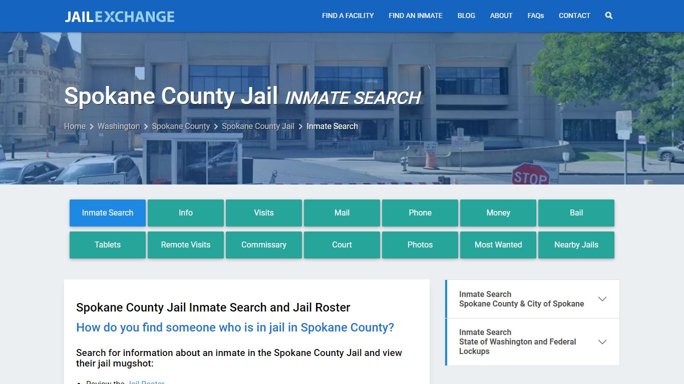 Inmate Search: Roster & Mugshots - Spokane County Jail, WA