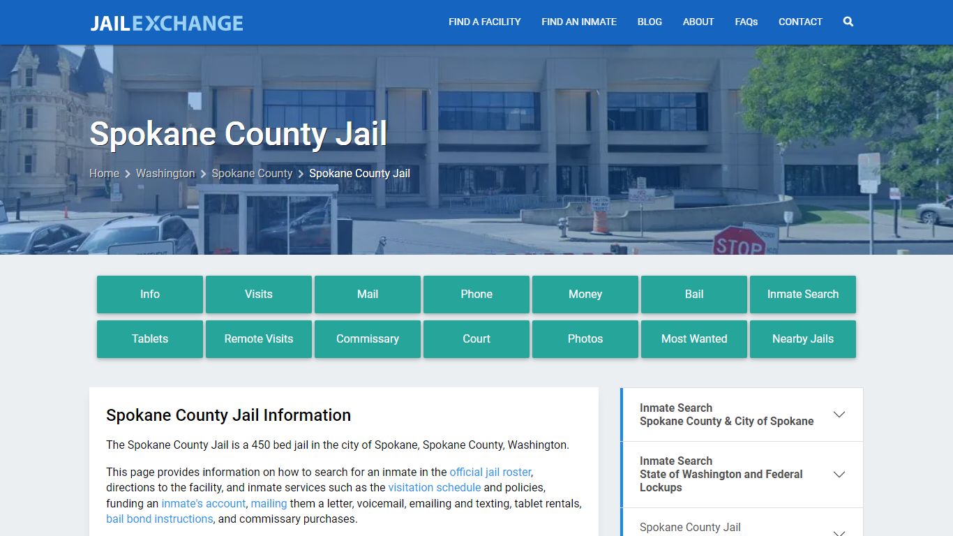 Spokane County Jail, WA Inmate Search, Information